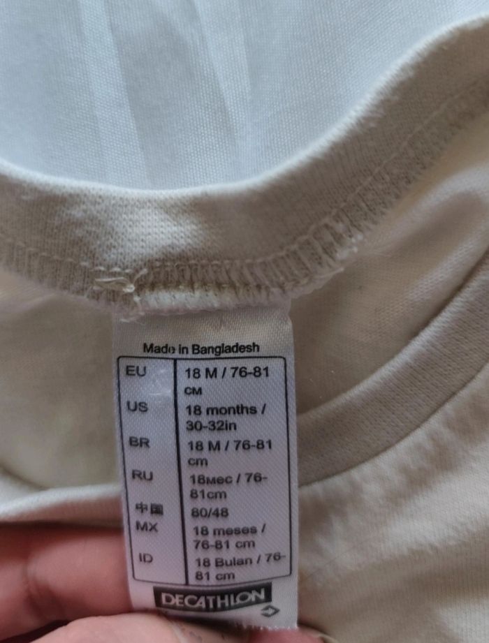 Lot 2 t-shirts manches longues 🧸 Decathlon - photo numéro 5