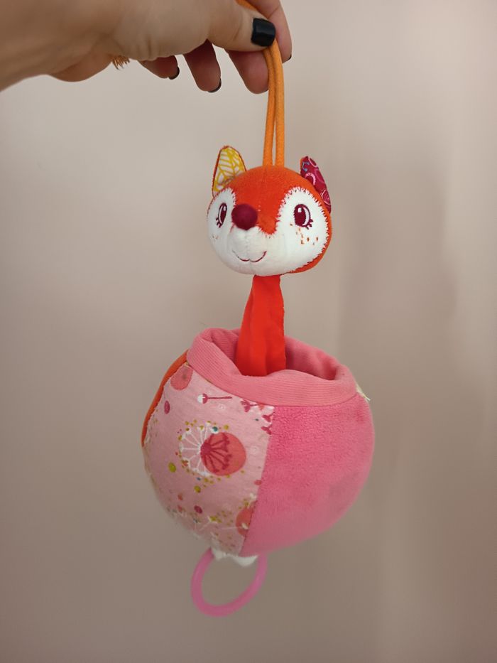 Jouet d’éveil renard en tissu - photo numéro 2