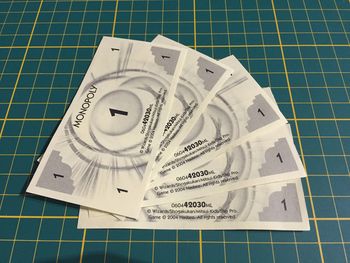 Lot x5 billet de 1 pièce détachée Monopoly Duel Masters Hasbro Parker Wizards #A64