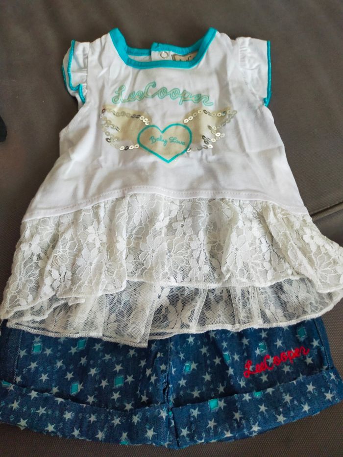 Ensemble jupe tee shirt 6 mois