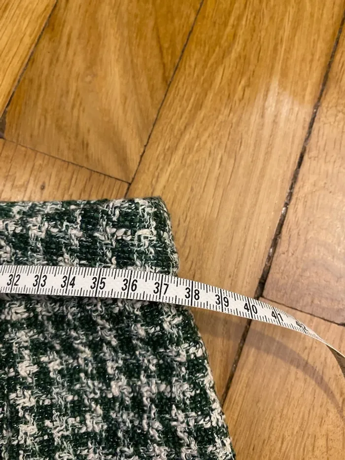 Jupe trapèze carreaux verts - photo numéro 7