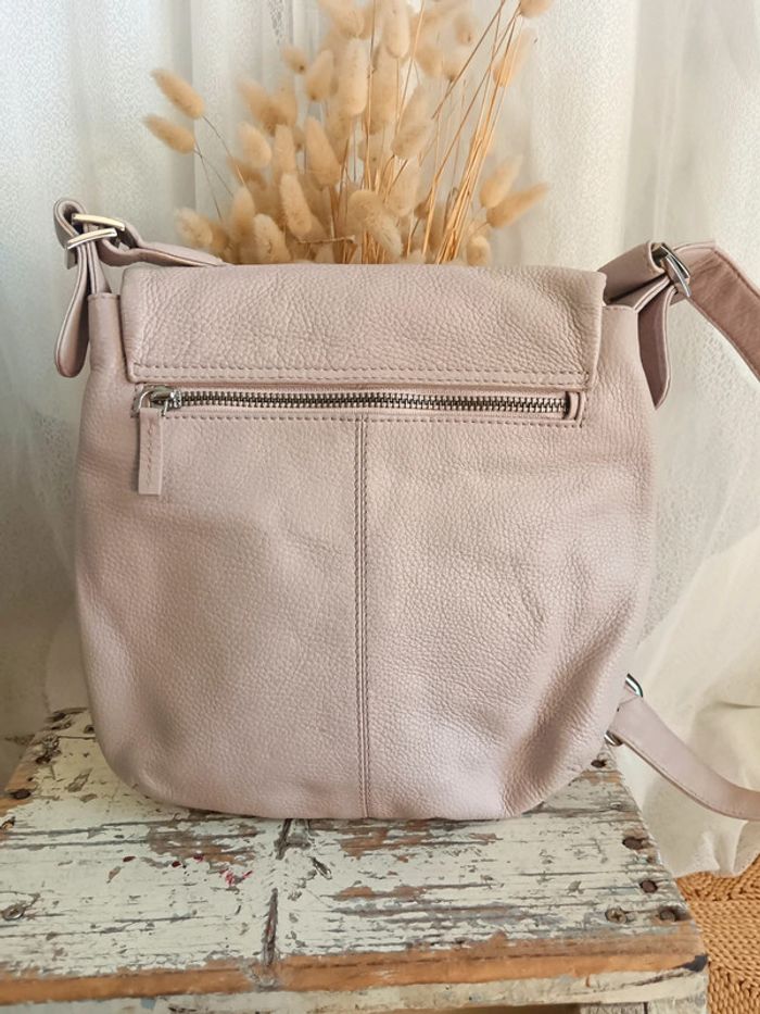 Le Tanneur | Sac à bandoulière rose pâle - photo numéro 3