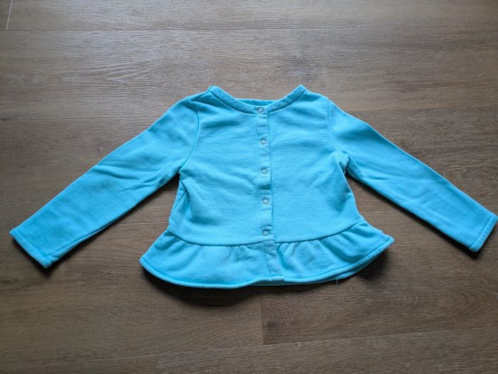 Magnifique veste turquoise 3 ans
