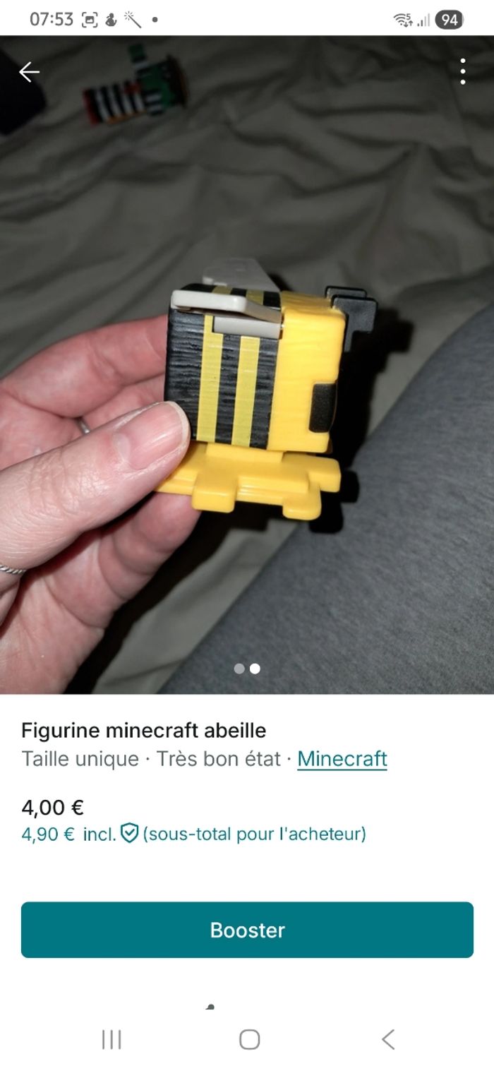 Figurine minecraft abeille - photo numéro 2
