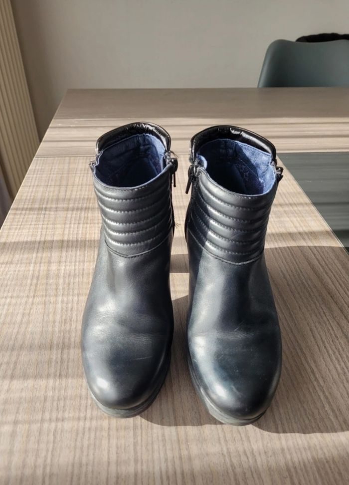 Bottines noir cuir Dorking taille 36 - photo numéro 7