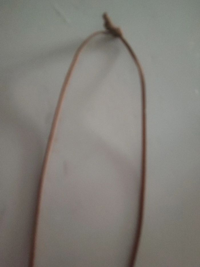 Long collier cordon marron - photo numéro 3