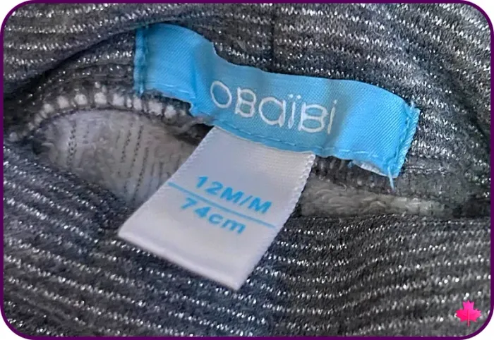 Jogging bébé fille Obaïbi - 12 mois - photo numéro 2
