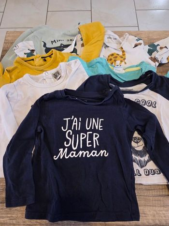 Lot de 6 tee-shirt manches longues 