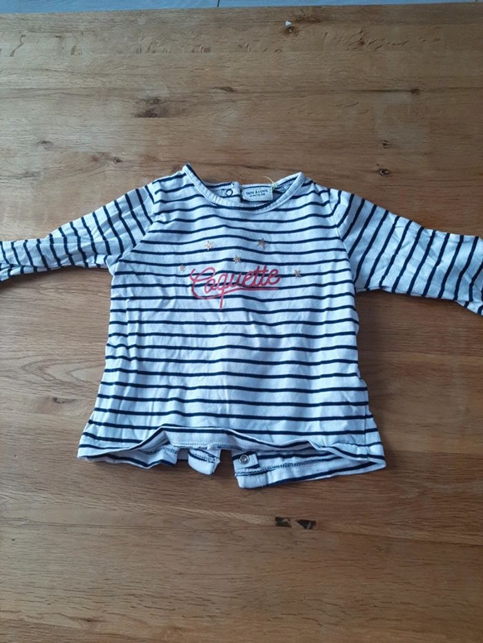 Tee shirt manche longue 1 an fille