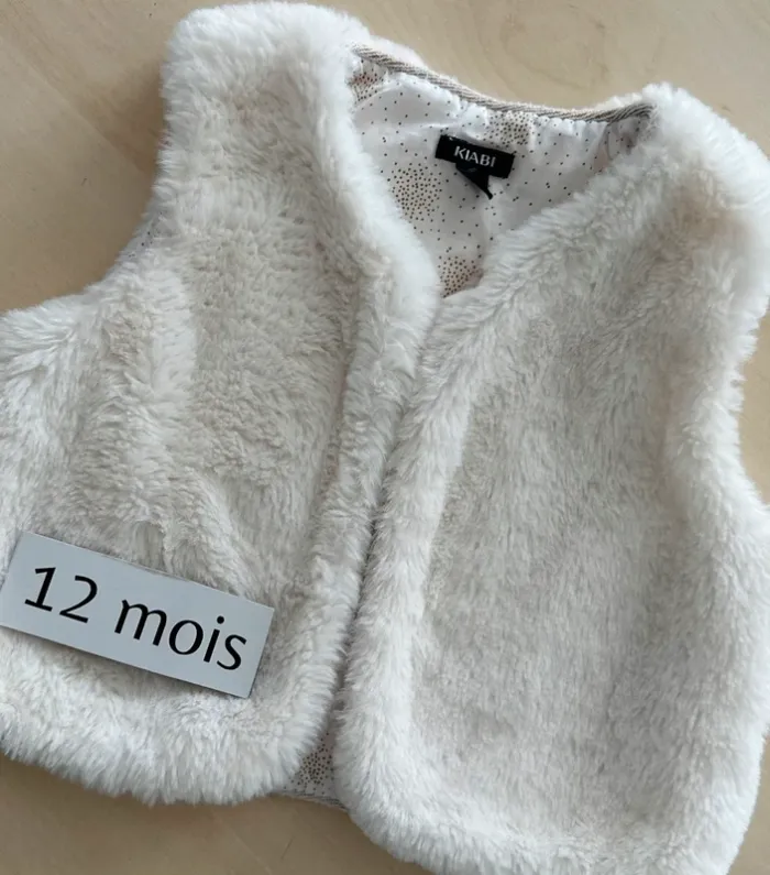 Gilet sans manche Kiabi fille 12 mois 73-76 cm - photo numéro 2