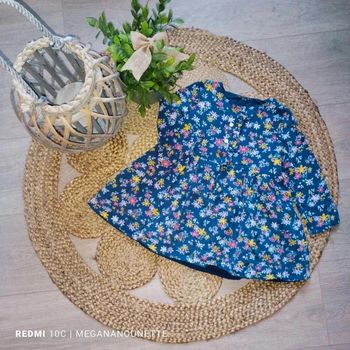 🌸 Robe Fille Sergent Major - Taille 4 ans (104 cm) 🌸