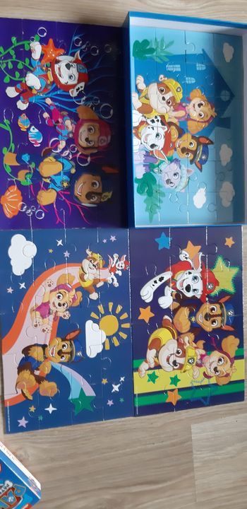 Boite de 4 puzzles pat patrouille