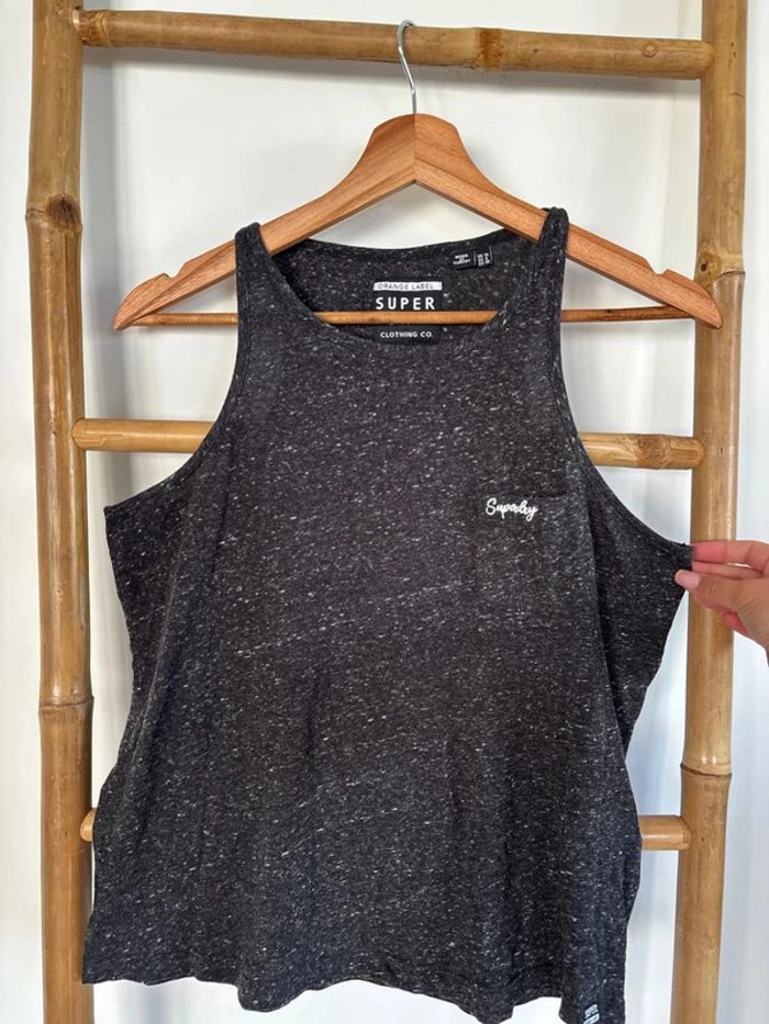 débardeur noir superdry taille M/38