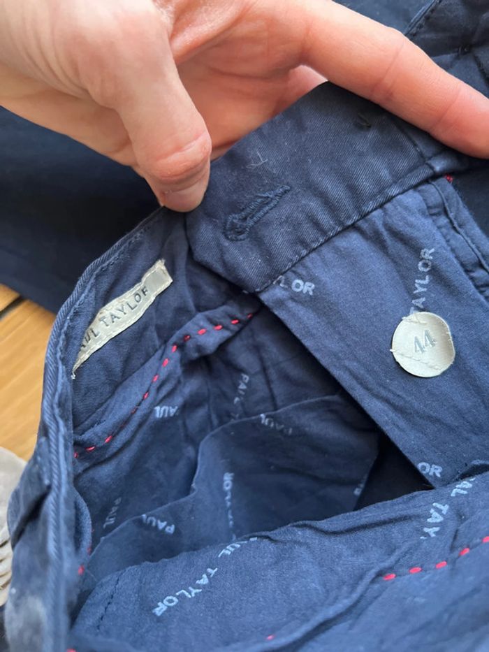 Pantalon coton Marine Paul Taylor - photo numéro 4