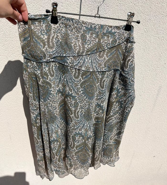 Jupe legere imprimé baroque y2k - cute print skirt bohemian vibe - photo numéro 6
