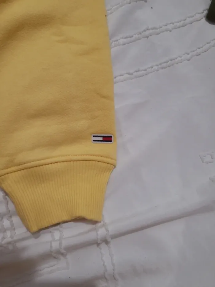 Pull tommy jeans jaune - photo numéro 4