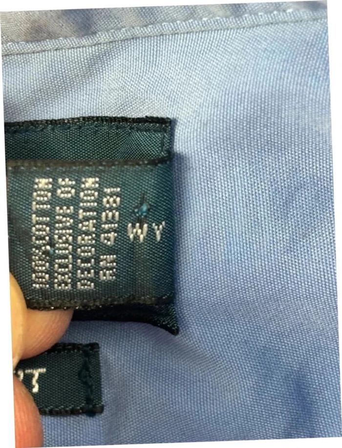 Chemise shirt Ralph Lauren bleu clair old money taille L - photo numéro 11