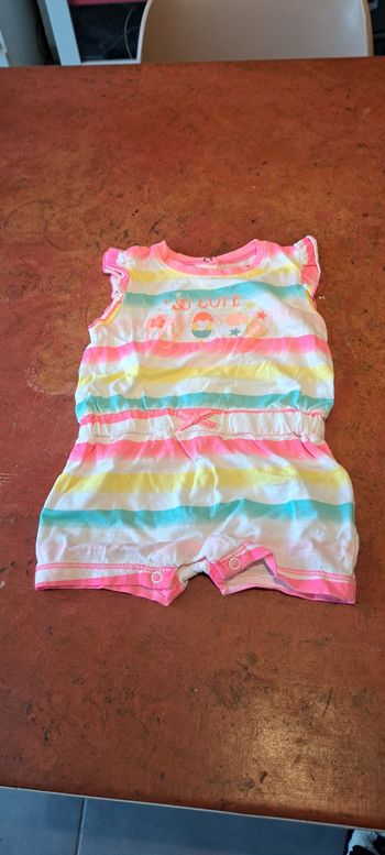 Combi-short fille 9mois 