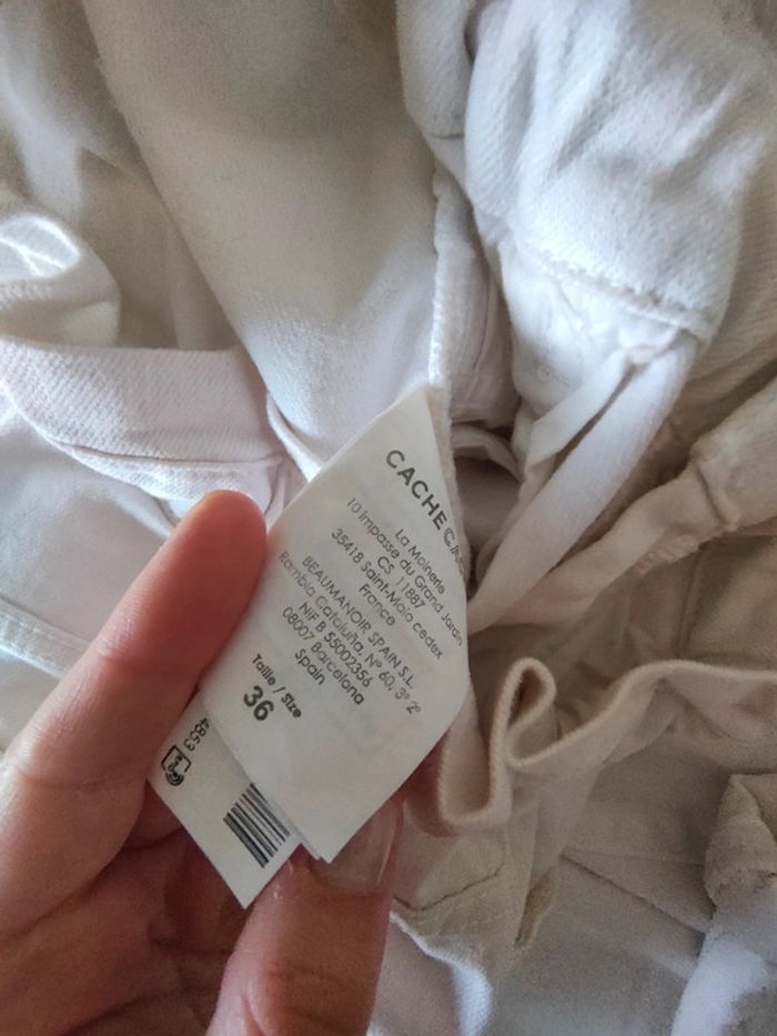 Jean blanc/blanc cassé style boy Friend - photo numéro 3