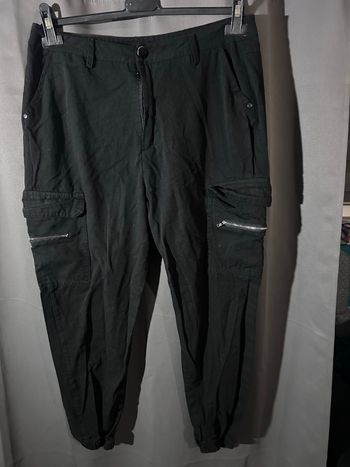 Pantalon cargo noir, taille L