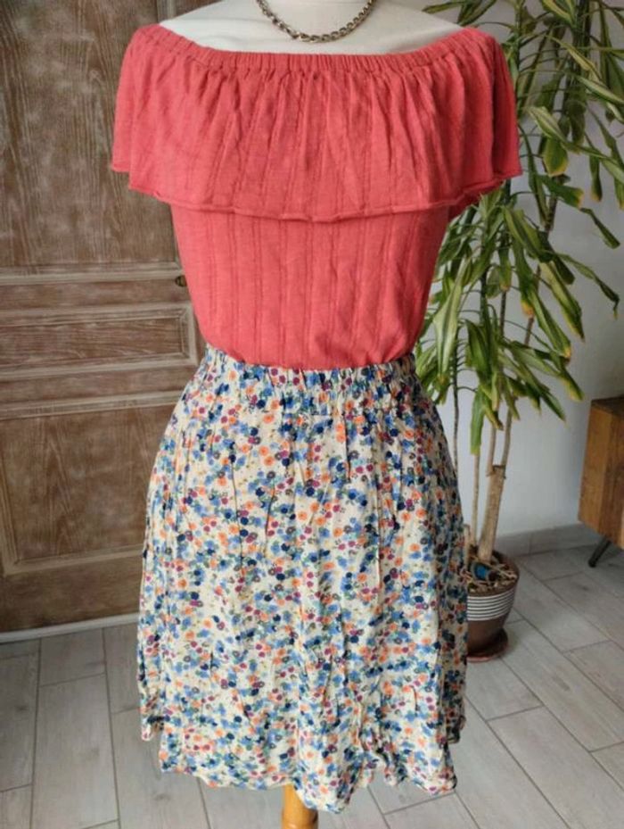 Jupe fleurie retro - photo numéro 3
