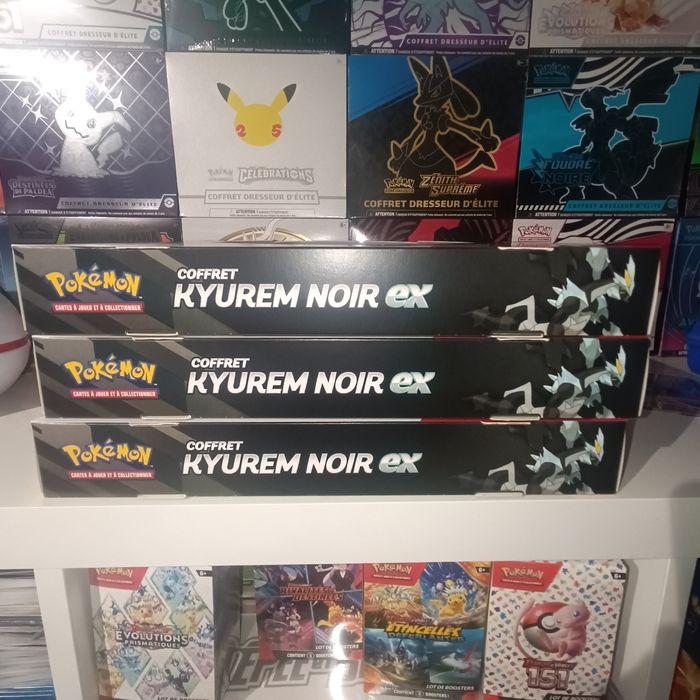 Lot 3 coffret pokémon Kyurem noir ex neuf - photo numéro 2