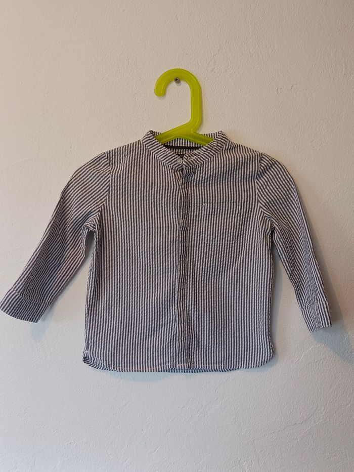 Chemise rayée manches longues Kiabi 18 mois