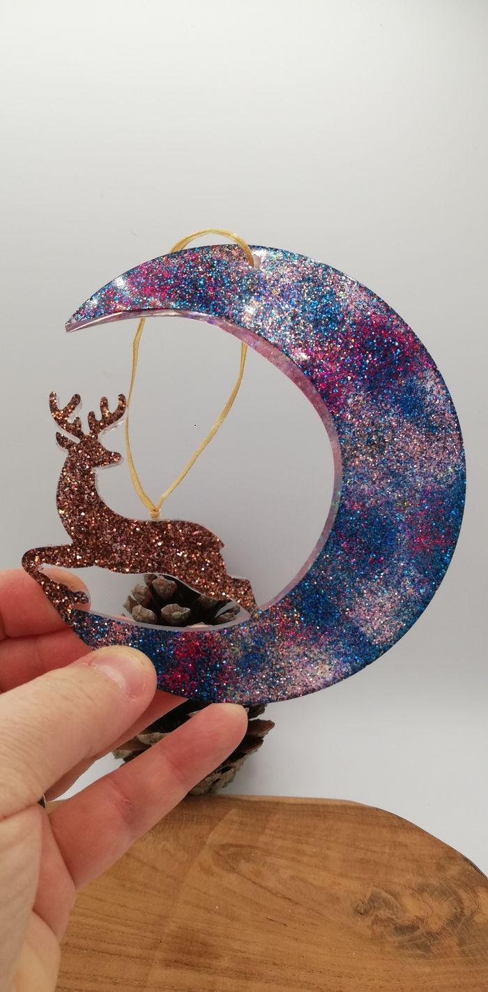 Décoration cerf en résine - photo numéro 4