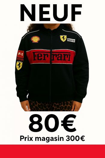 Veste Ferrari F1 XL – Édition Premium (NEUVE) Prix : 80€   Valeur boutique : 300€