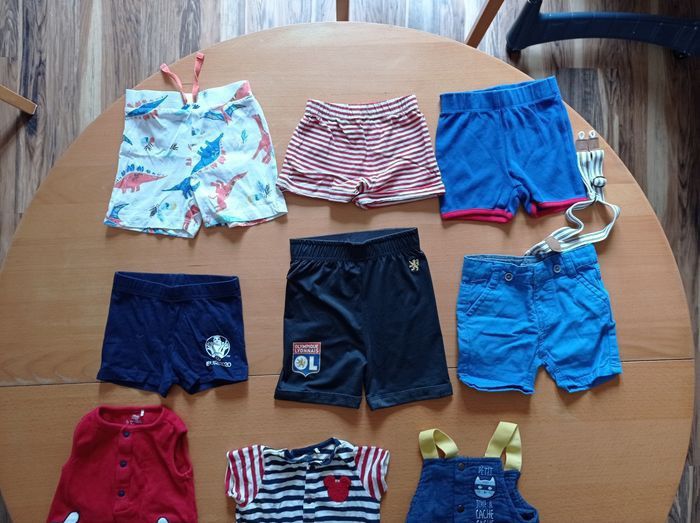 Lot shorts, combinaison été garçon 6 mois - photo numéro 3