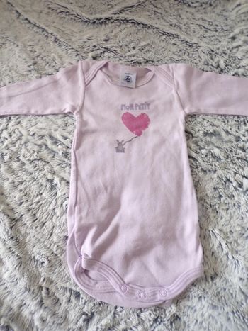 Body manches longues  3 mois Petit Bateau