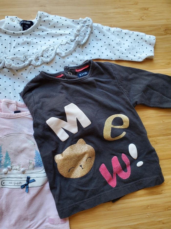 Lot de 5 t-shirts manches longues - photo numéro 2