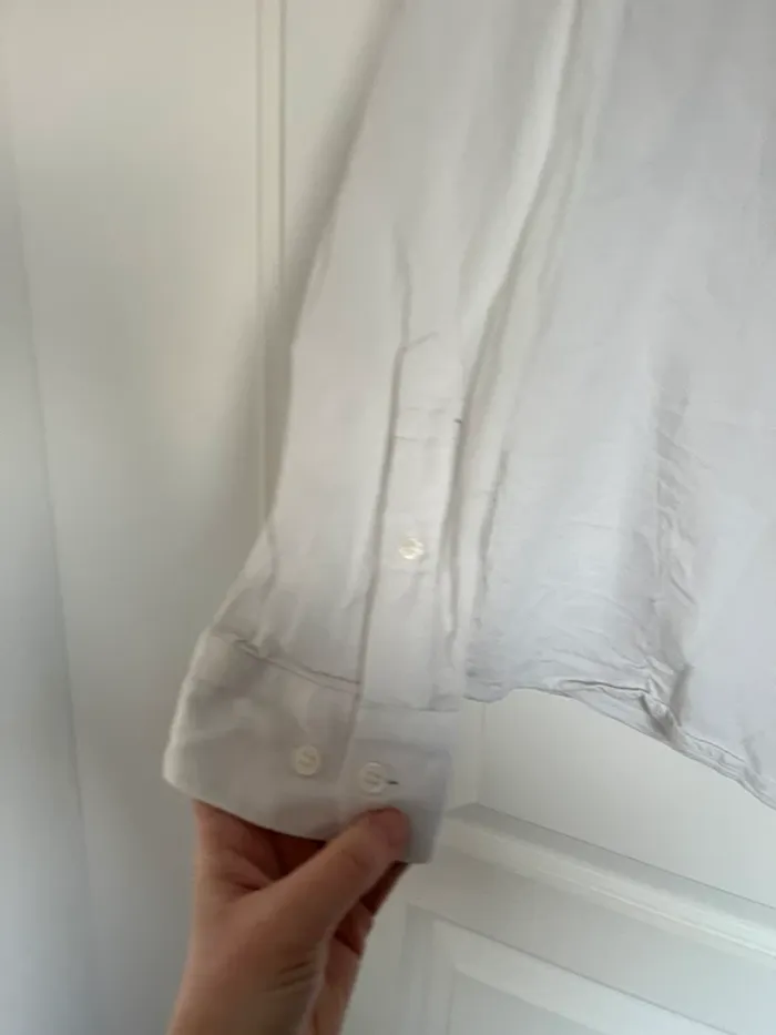 Chemise manches longues blanches homme Celio XL très bon état🤍 - photo numéro 2