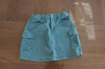💥 Jupe cargo verte avec broderie 10 ans Okaidi💥
