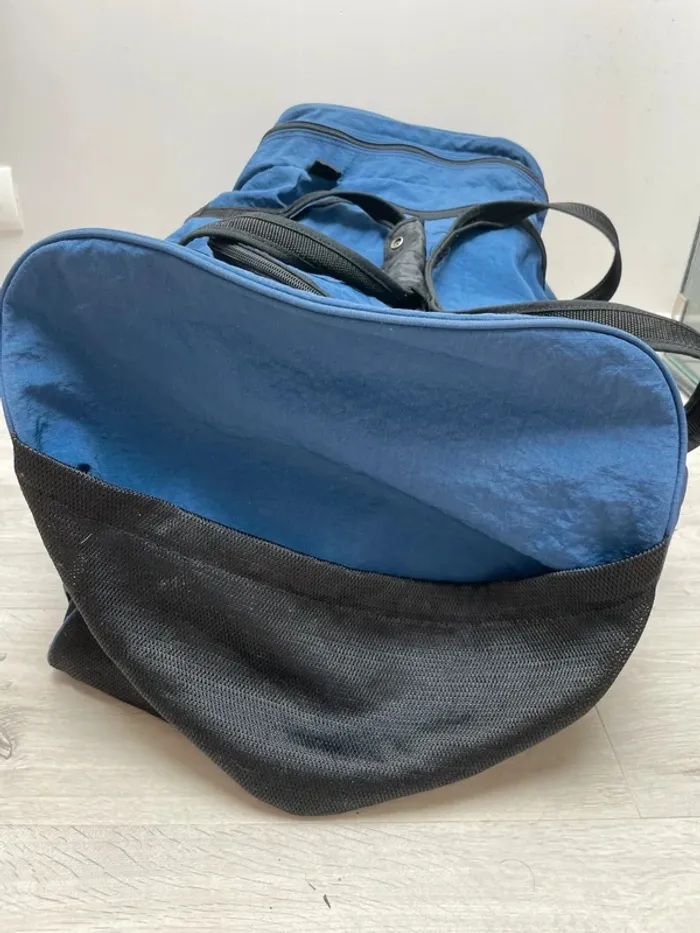 Kiva Tour navy blue Duffel Bag Travel Gym Bag Luggage Carry On Vintage 130L - photo numéro 5