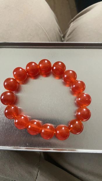 Bracelet  orange en élastique