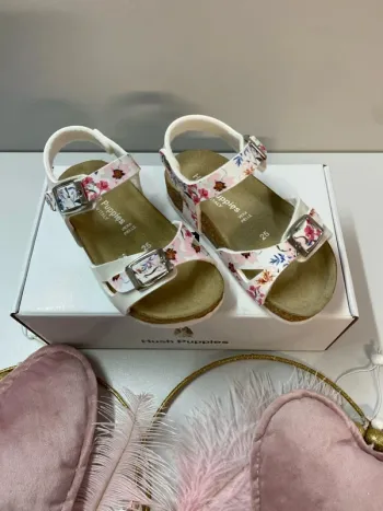 Sandales fleuries fille (neuf) - Taille 25