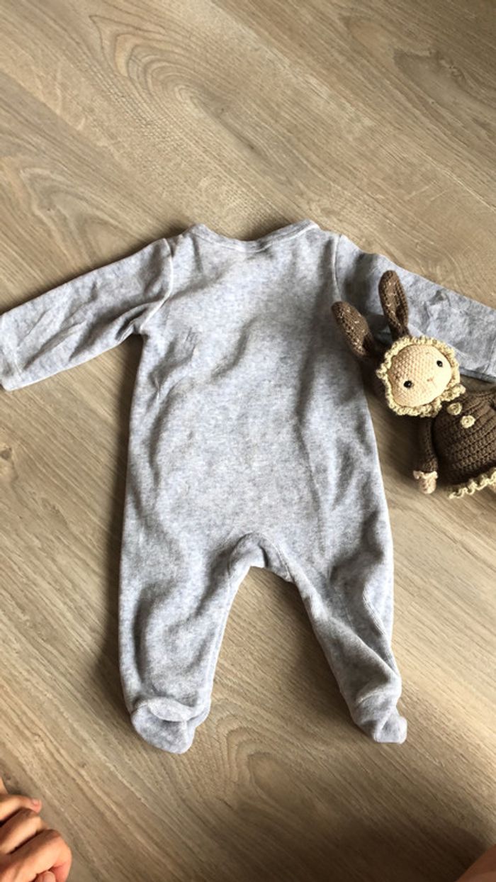 Pyjama TAO gris lapin danseuse tulle 1 mois - photo numéro 2