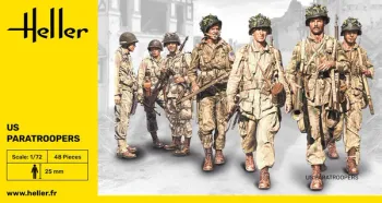 HELLER 49651 Figurines Parachutistes Americains 1/72