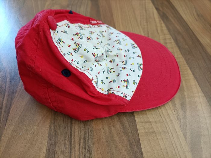 Casquette rouge motifs bateau ⛵ 48 cm 6-12 mois - photo numéro 4