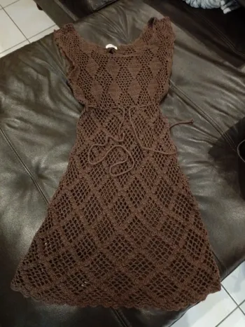 Robe Pimkie crochet marron s plage