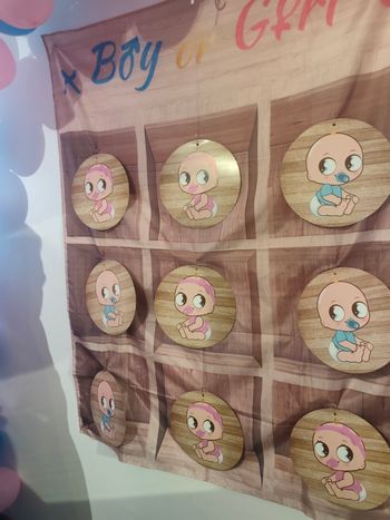 Jeux morpion gender reveal