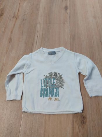 Pull col en V DPAM 18 mois