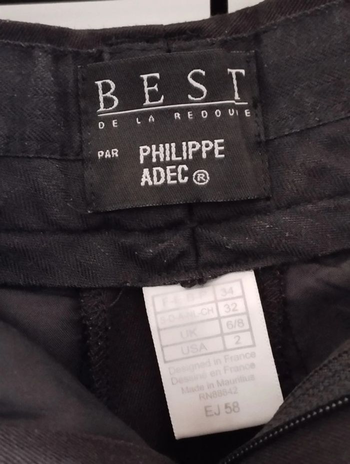 Pantalon en toile noir best of La redoute L - photo numéro 2