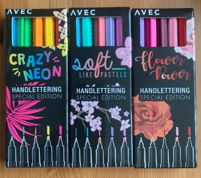 Lot de 15 Stylos de calligraphie Marqueurs Handlettering - Scrapbooking