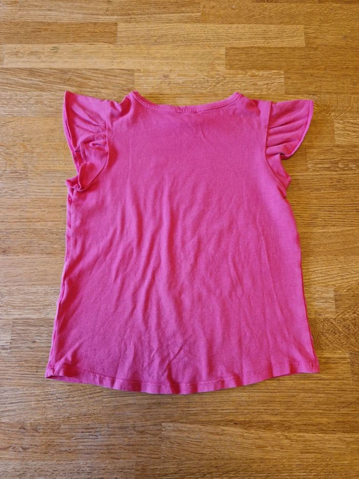 T-shirt chat rose fuschia 6 ans DPAM - photo numéro 4