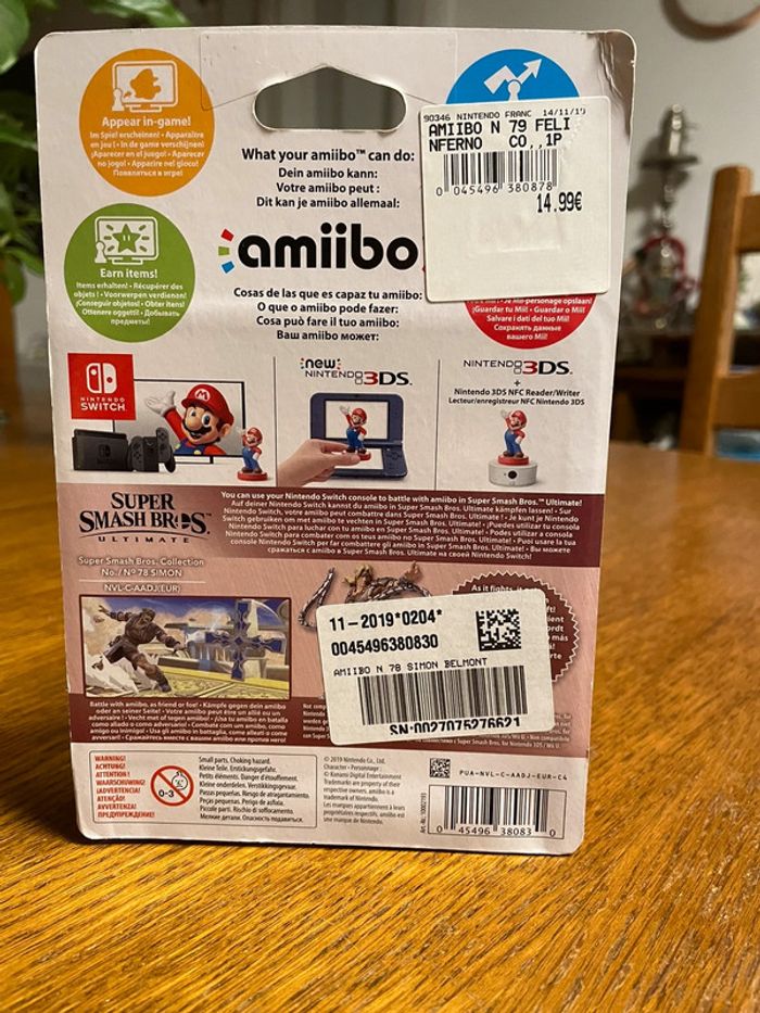 Figurine Amiibo Simon no 78 Neuve - photo numéro 4