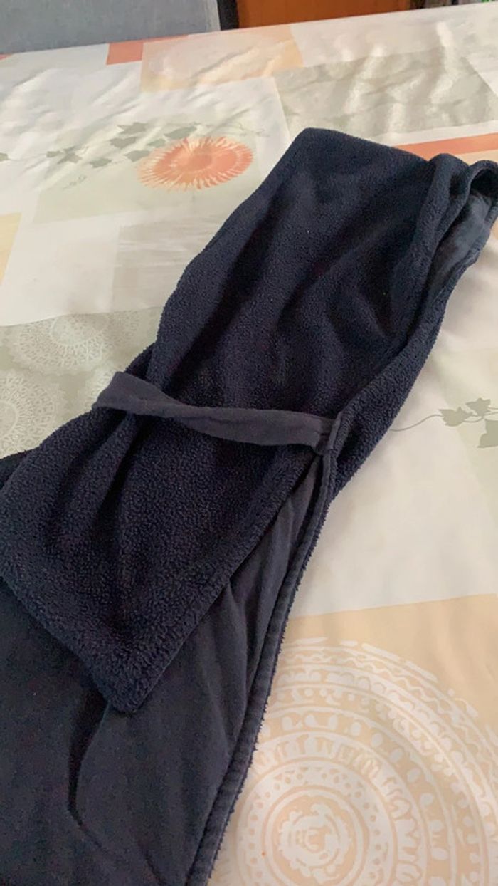 Écharpe enfant doublée bleu marine - photo numéro 2