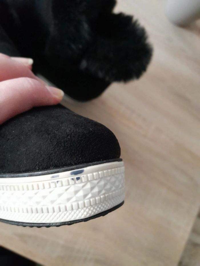 Baskets compensées chaudes suédine - photo numéro 6