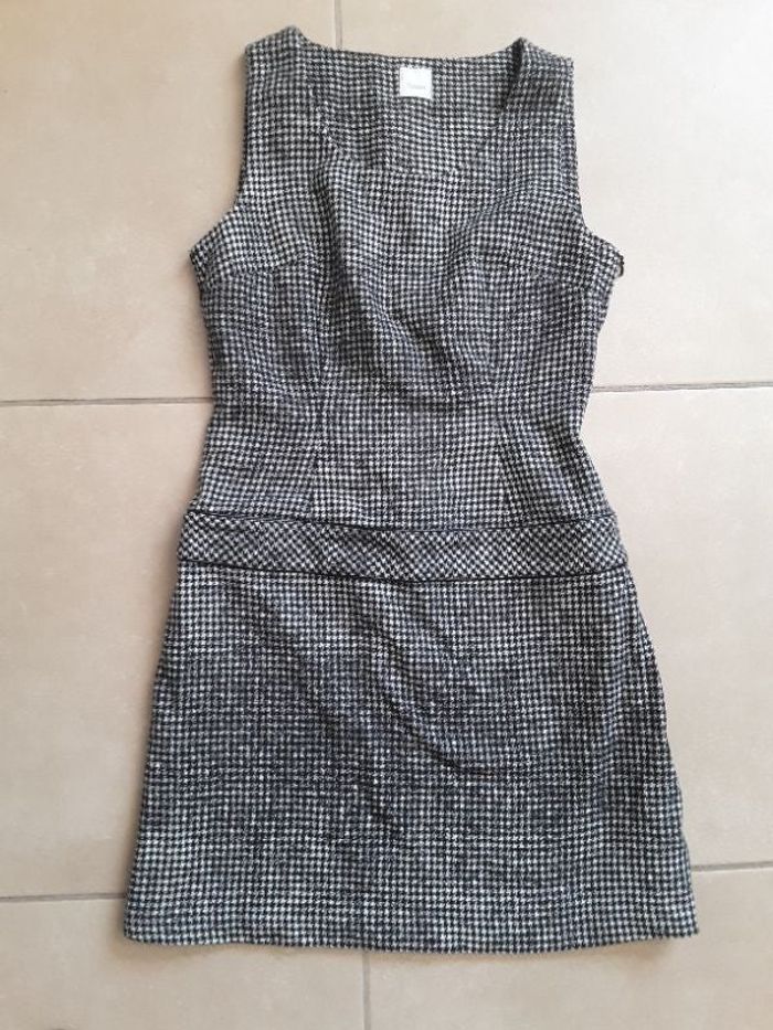 Robe pied de poule 36 CAMAÏEU TBE
